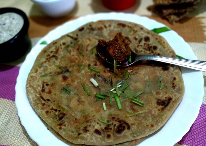 Green Garlic Roti