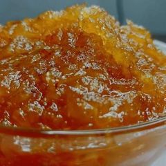 A picture of Raw mango jam or chundo.