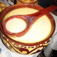 A picture of Kumis (fermented mare’s milk) (Kazakhstan).