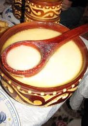 A picture of Kumis (fermented mare’s milk) (Kazakhstan).