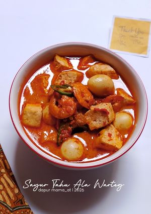 Foto resep Sayur Tahu Ala Warteg
