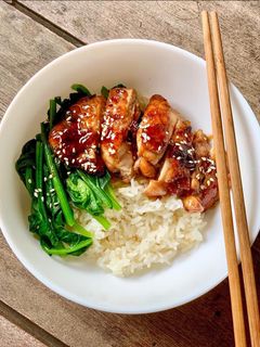 Foto resep Chicken Teriyaki Steak (Rice Bowl)