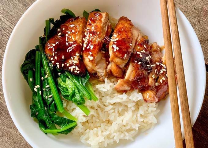 Resep Chicken Teriyaki Steak (Rice Bowl) oleh Dea Rafika - Cookpad