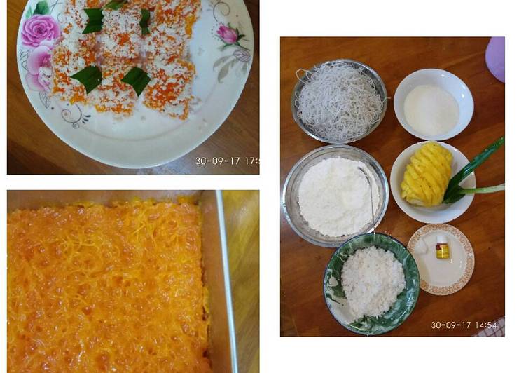 resep cara membuat Kue Bihun Nenas, segerrrrr bgt