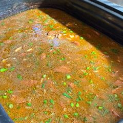 A picture of Chicken, Shrimp, and Sausage Gumbo.