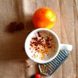 Orange cardamom hot chocolate