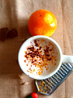 A picture of Orange cardamom hot chocolate.