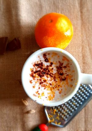 A picture of Orange cardamom hot chocolate.