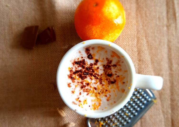 Step-by-Step Guide to Prepare Quick Orange cardamom hot chocolate