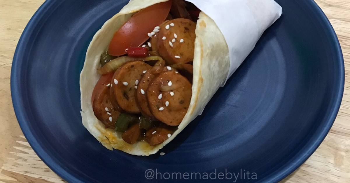 Resep Burrito Sosis Kebab Ala Rumahan Homemadebylita Oleh Homemadebylita Cookpad