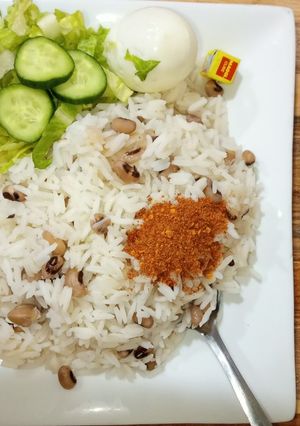 A picture of Rice and Beans.