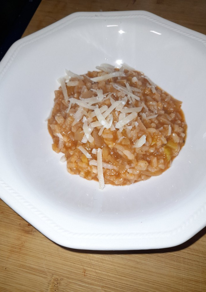 Una foto de Risotto de tomate natural