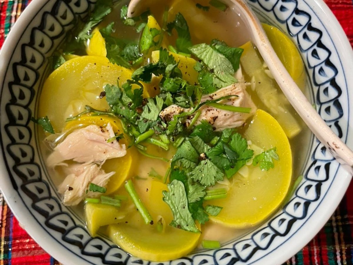 Canh Yellow Squash thịt gà