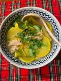 Yellow Squash and Chicken Soup