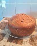 Torta de frutas abrillantadas y cocoa