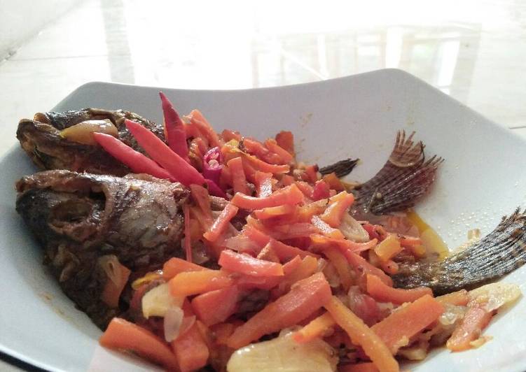 Resep Mujaer Wortel Pedas Manis, Bikin Ngiler