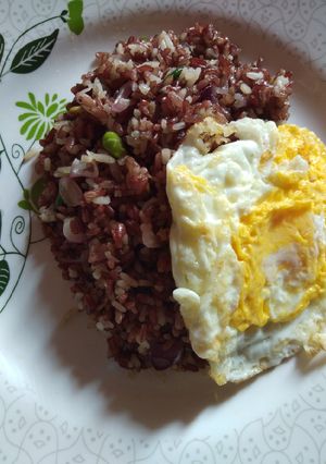 Foto resep Nasigoreng beras merah
