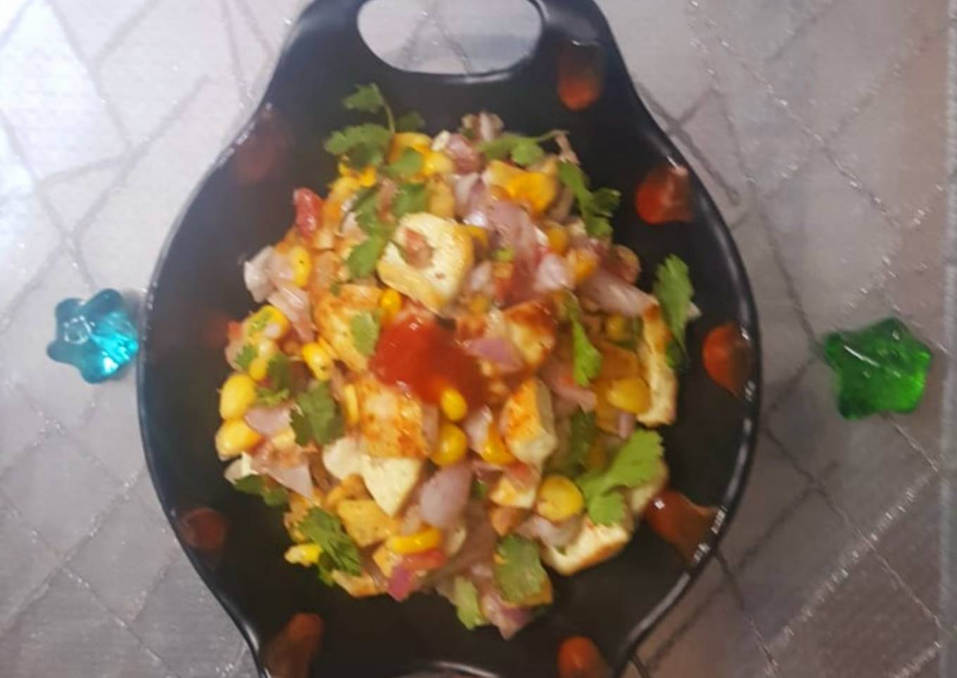 Paneer corn salad