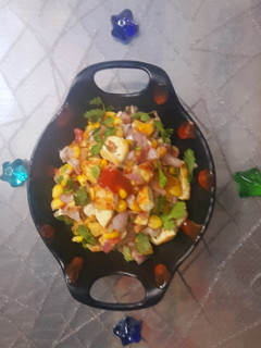 A picture of Paneer corn salad.
