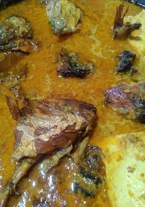 Foto resep Kepala ikan panggangan bumbu kuning