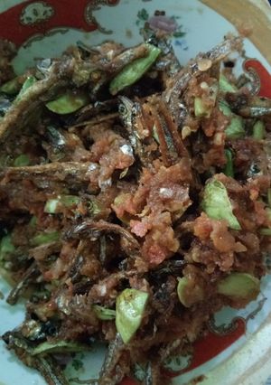 Foto resep Sambel teri tawar pete