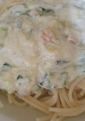 Garnélás spagetti recept fotója