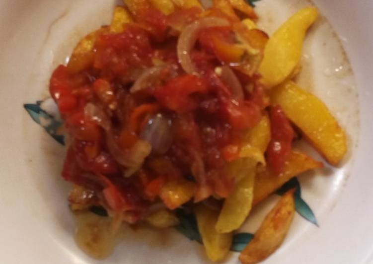 Recipe: Yummy #3006 Potato chips with tomato sauce