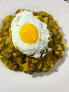Una foto de Charquicán con carne