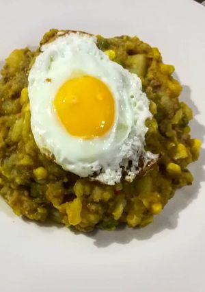 Una foto de Charquicán con carne