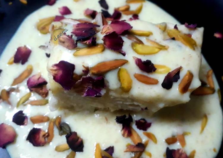 Steps to Make Homemade Kulfi flavoured tres letches cake