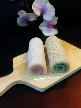 Cara Simple Membuat Resep  Mochi roll yang Enak, Sempurna