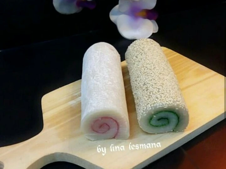 Cara Simple Membuat Resep  Mochi roll yang Enak, Sempurna