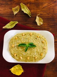 عکسی از دستور خوراک نخود و بادمجان