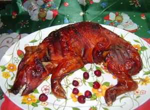 Una foto de Cochinillo (chanchito) Navideño