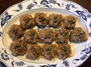 A picture of sesame crackers