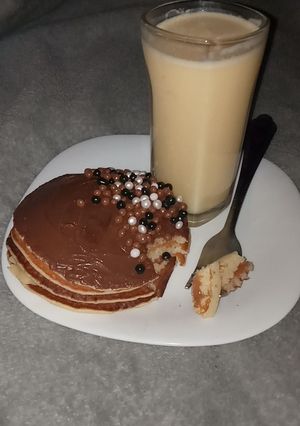 صورة لوصفة بان كيك ⁦❤️⁩👌