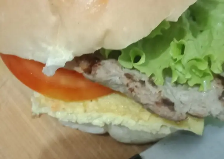 Resep Terbaik Burger home made Enak Sederhana