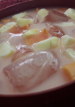 Foto resep Es susu 2 buah segar