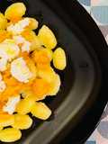 Gnocchi con vellutata di zucca al caprino