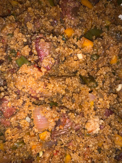 A picture of Jollof couscous.