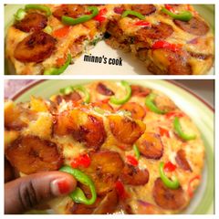 A picture of Plantain fritata.