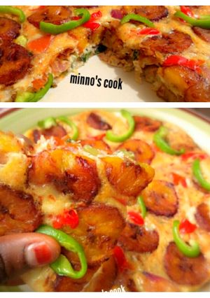 A picture of Plantain fritata.
