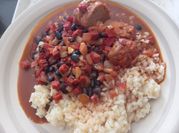 Una foto de chorizos veganos