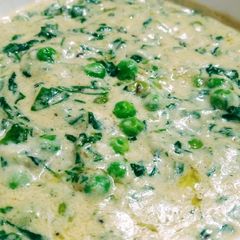 Restaurant Style Meethi Matar Malai Recipe A picture of Restaurant Style Meethi Matar Malai Recipe.
