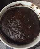 Brownie sin gluten sin lácteos y sin azúcar al microondas