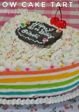 Foto resep Rainbow cake (perlapis)