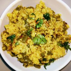 A picture of Beans daliya khichdi.