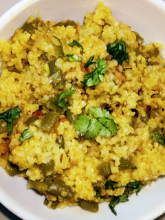 A picture of Beans daliya khichdi.