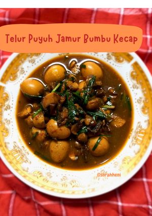 Foto resep Telur Puyuh Jamur Bumbu Kecap