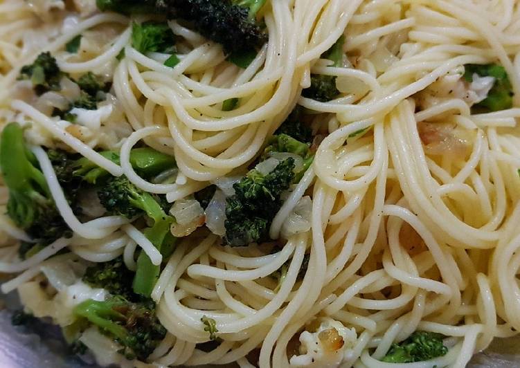 Recipe of Super Quick Homemade Vegan Broccoli pasta 2معكرونة بالبروكلي ٢